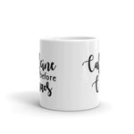 CAFFEINE BEFORE CHAOS MUG