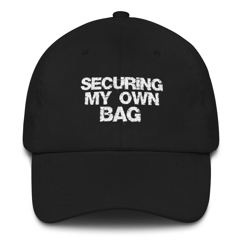 SECURING MY OWN BAG DAD CAP